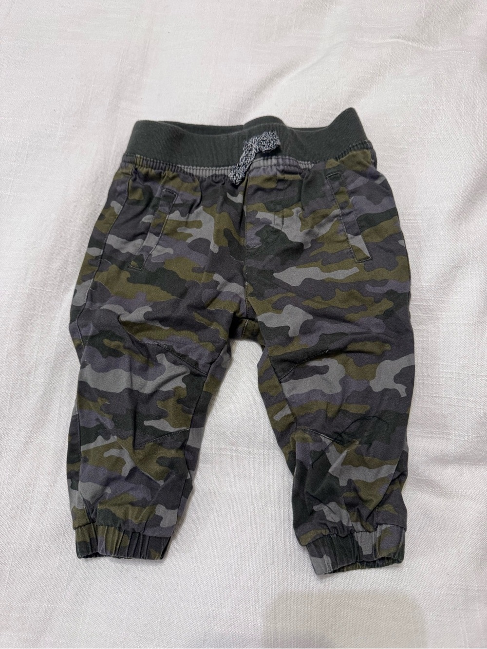 Cat & Jack Baby Olive Green & Gray Camo Jogger Pants